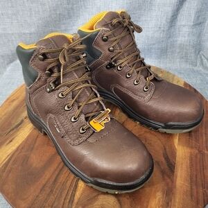 Timberland PRO Titan 6" Alloy Toe Waterproof Work Boot Brown Women's 8.0/8.5